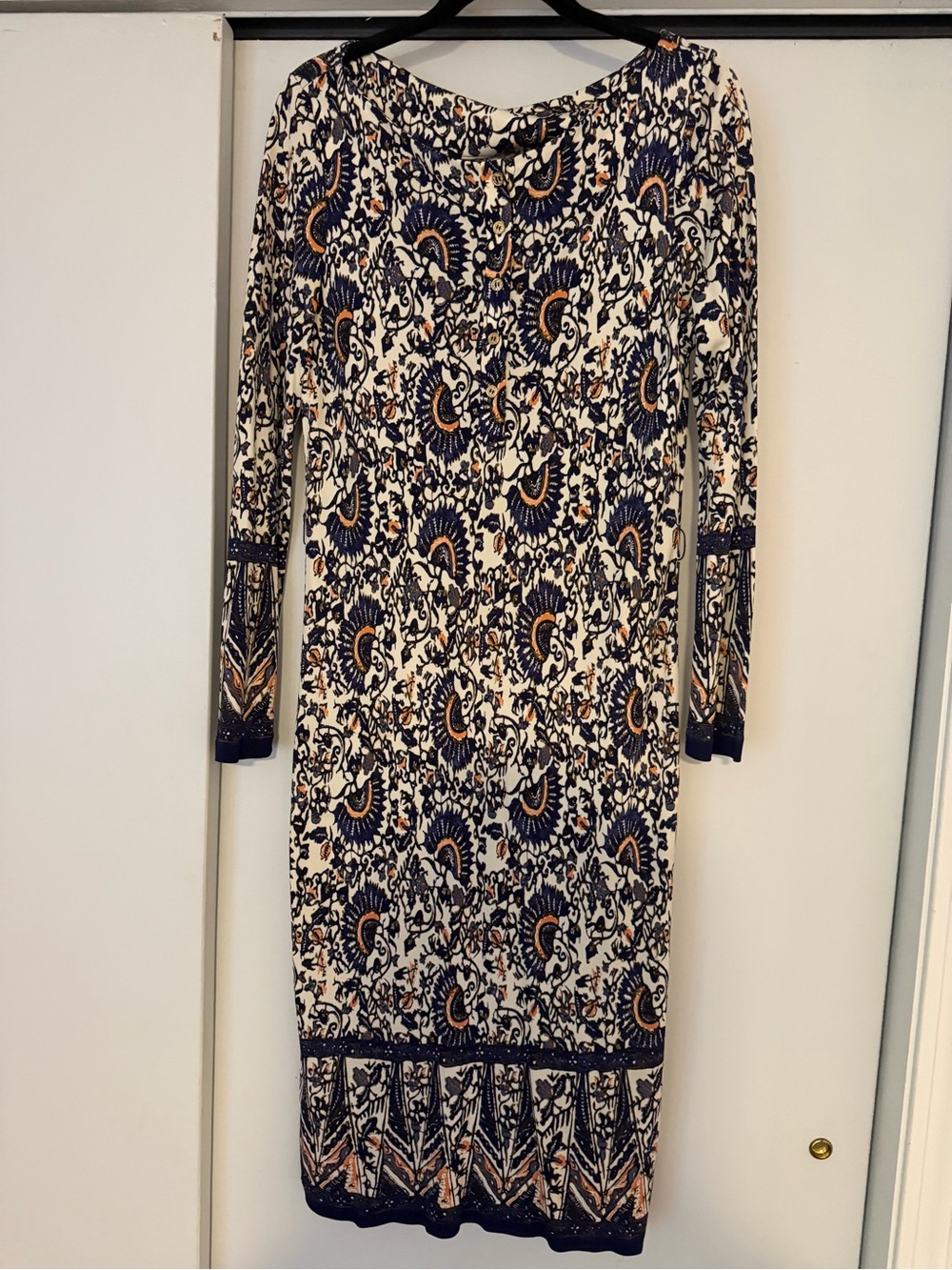 Tory Burch Chrissy Dress Royalty Blue Madura Duchess Kate dress